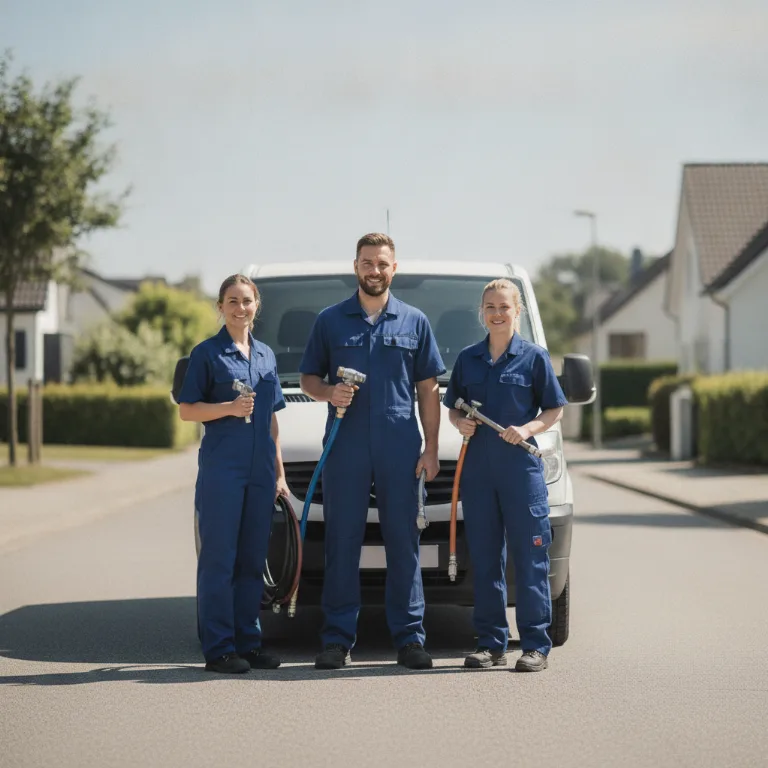 Klärgrube Leeren Team in Vernier